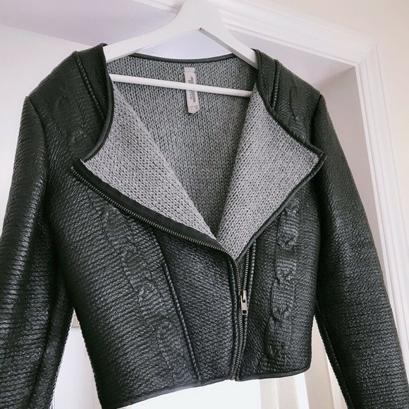 Preowned Pull and Bear Faux Leather Womens Jacket - Picture 1 of 5